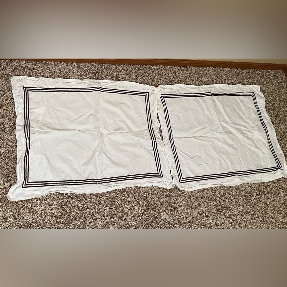 Queen Sized Pottery Barn Shams and Duvet Cover